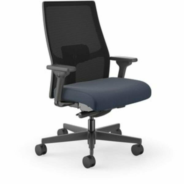 Seatsolutions Adjustable Arm Mid-Back Bigtall Task Chair, Black SE3752321